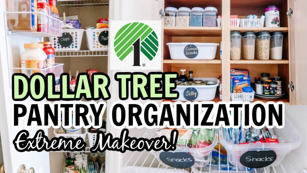DOLLAR TREE PANTRY ORGANIZATION | EXTREME CLEAN & ORGANIZE WITH ME | Amy Darley