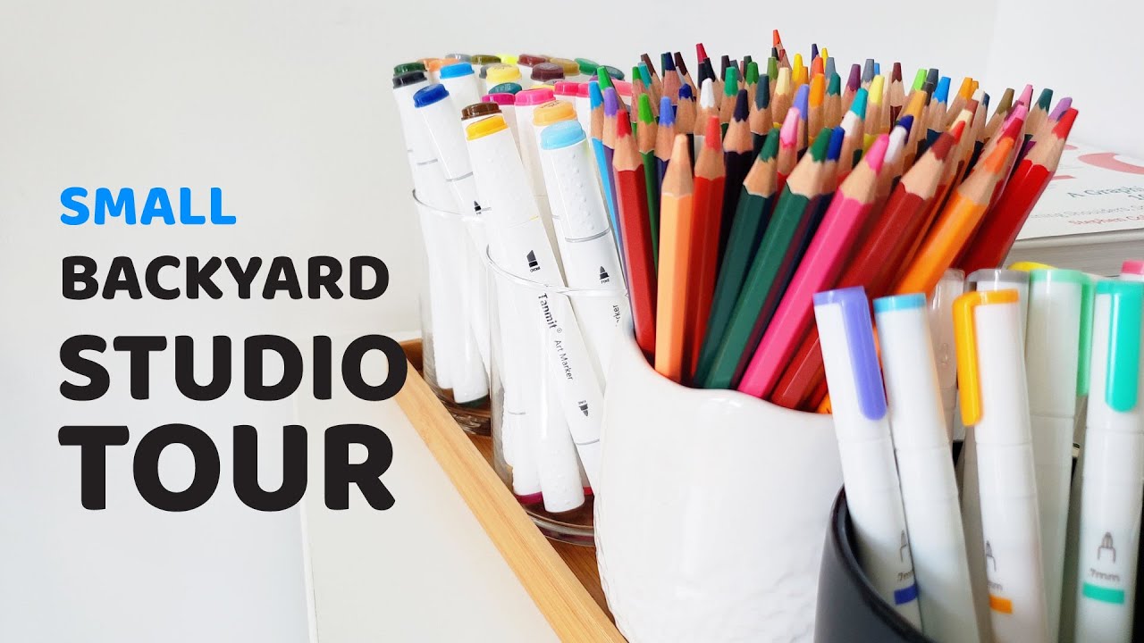 Art Studio Tour | Tiny Backyard Workspace