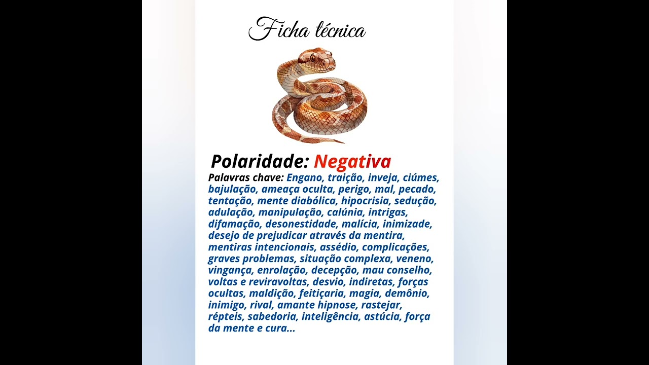 07- A Cobra/ A Serpente 🐍 Baralho cigano - Petit Lenormand 