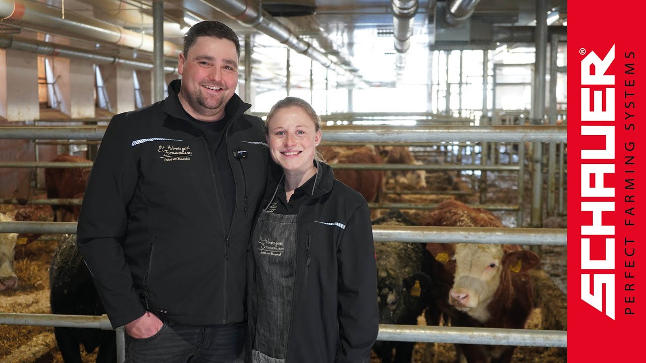 Tierfreundliche Rindermast – Moderne Stalltechnik von Schauer bei der Hofmetzgerei Zimmermann 🐂🌿