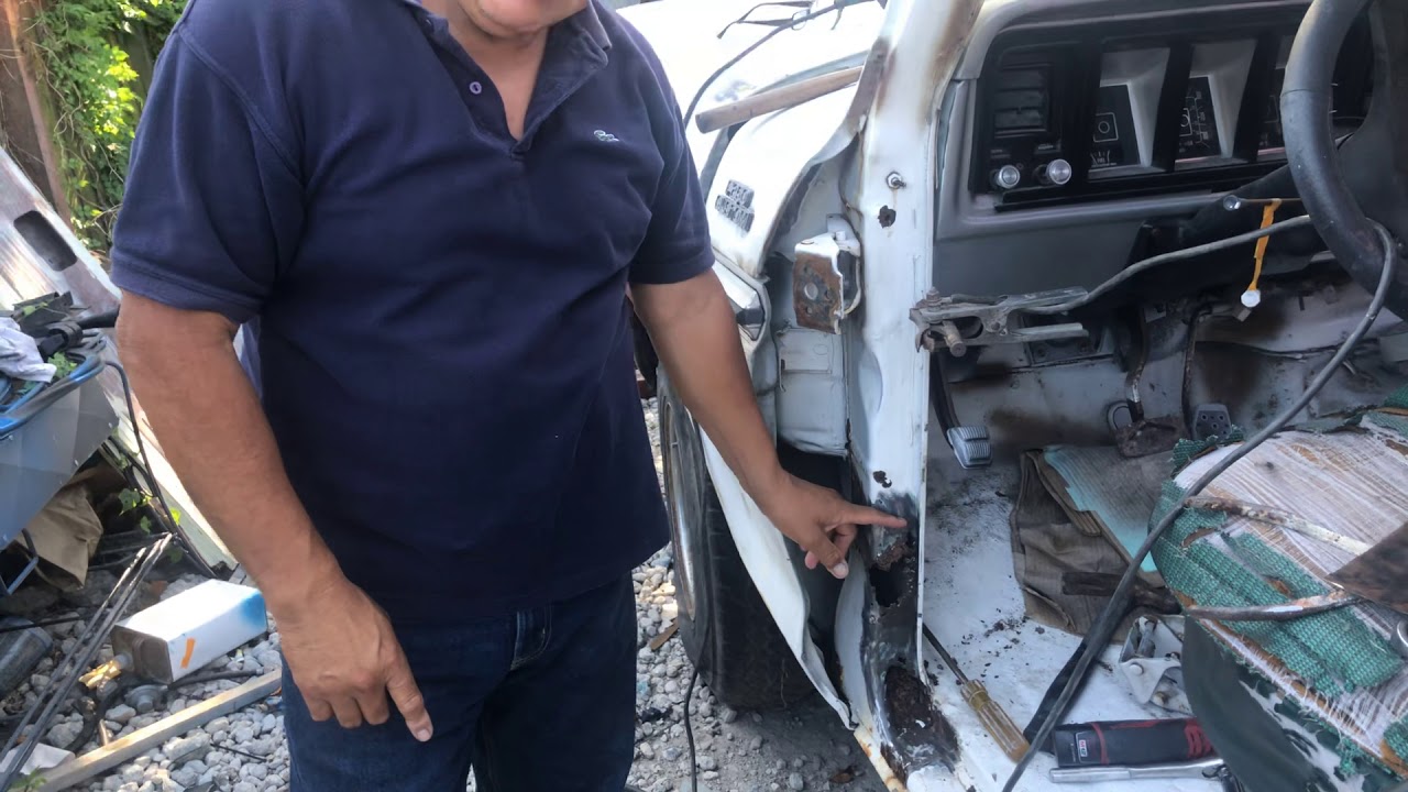 Como poner un parche en un poste de camioneta ford 79