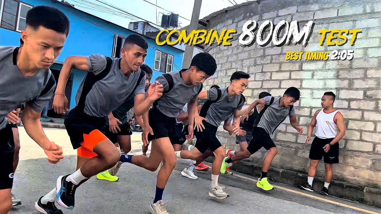 800m test for GURKHA army intake-2026 