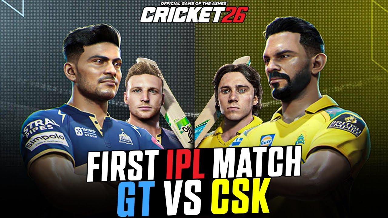 Playing First IPL Match in Cricket 26 | GT vs CSK 😍🔥PS5 (4K60)