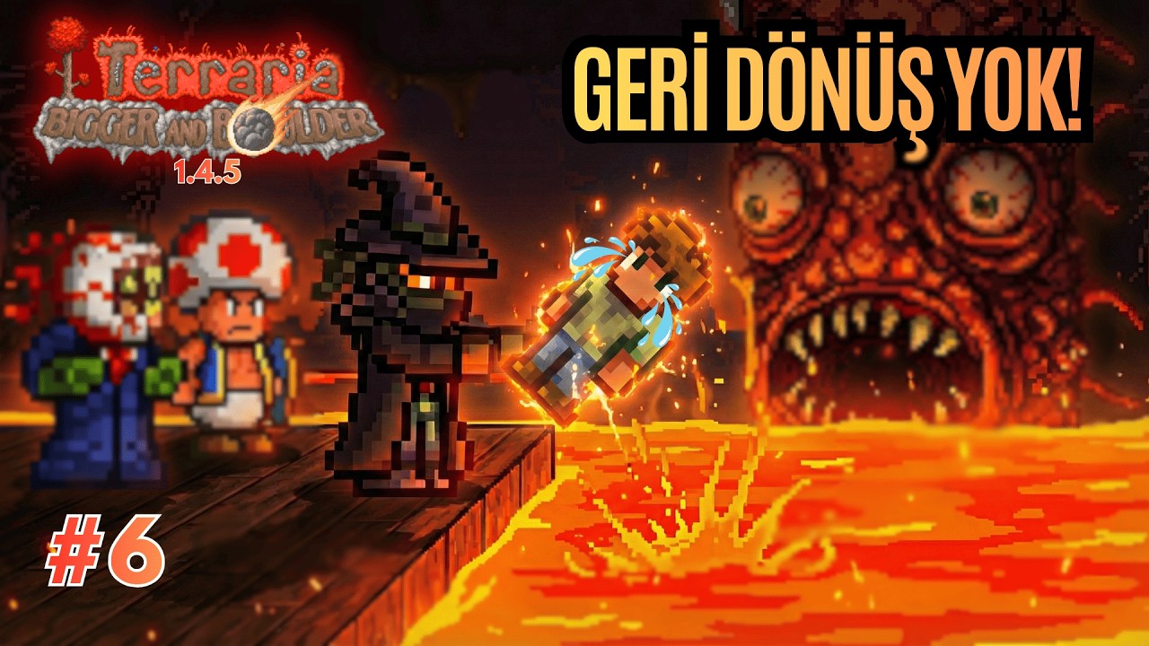REHBERİ FEDA ETTİK 😭 (Hardmode ve Wall of Flesh!) | Terraria 1.4.5 Türkçe Multiplayer #6