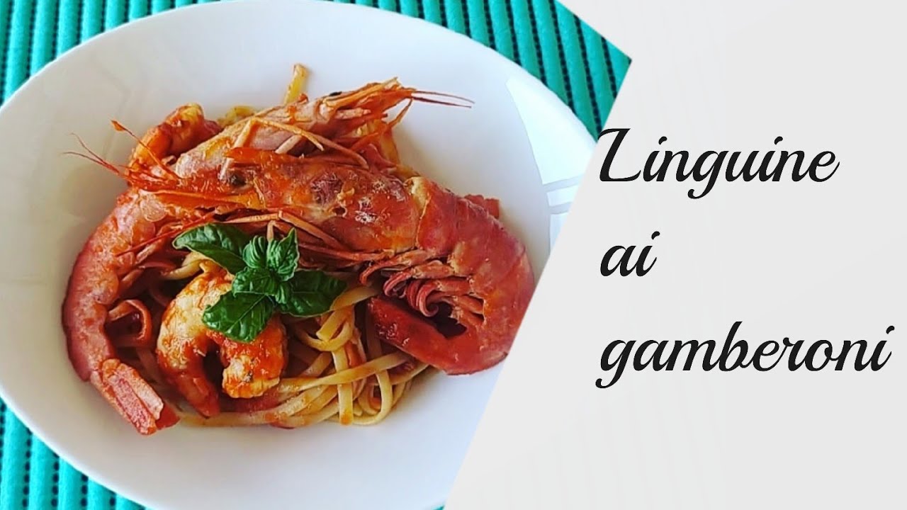LINGUINE AI GAMBERONI TUTTO IL PROFUMO DEL MARE IN UN PIATTO GODURIOSO DA LECCARSI I BAFFI