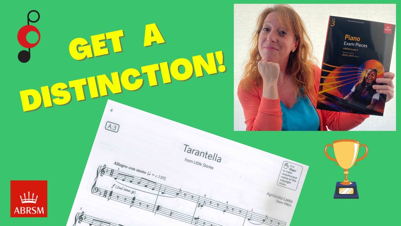 #ABRSM PIANO GRADE 2 | A3 | TARANTELLA | TUTORIAL