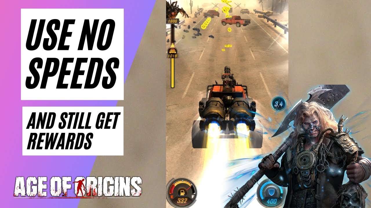 Use speeds without really using speeds for Drag Racing Quest - Age of Origins