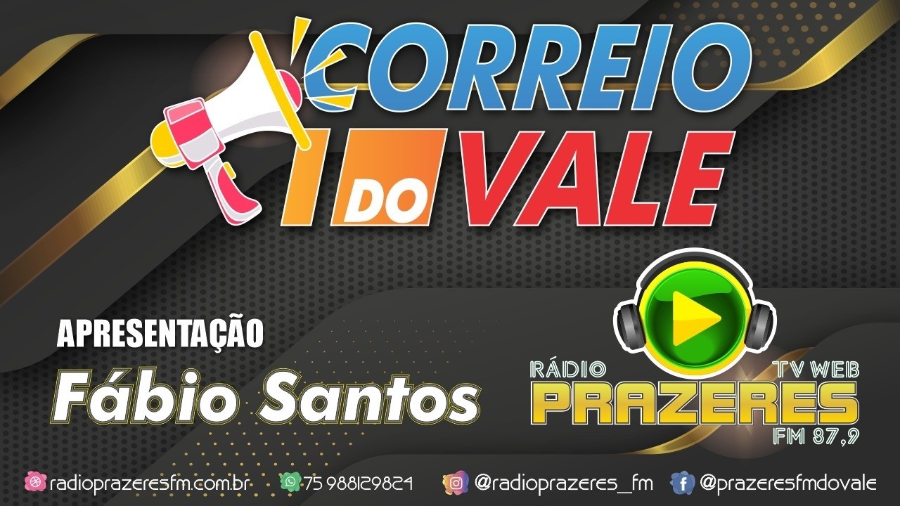 AO VIVO | CORREIO DO VALE - 16/02/2026- COM FABIO SANTOS  CURTA E COMPARTILHE!
