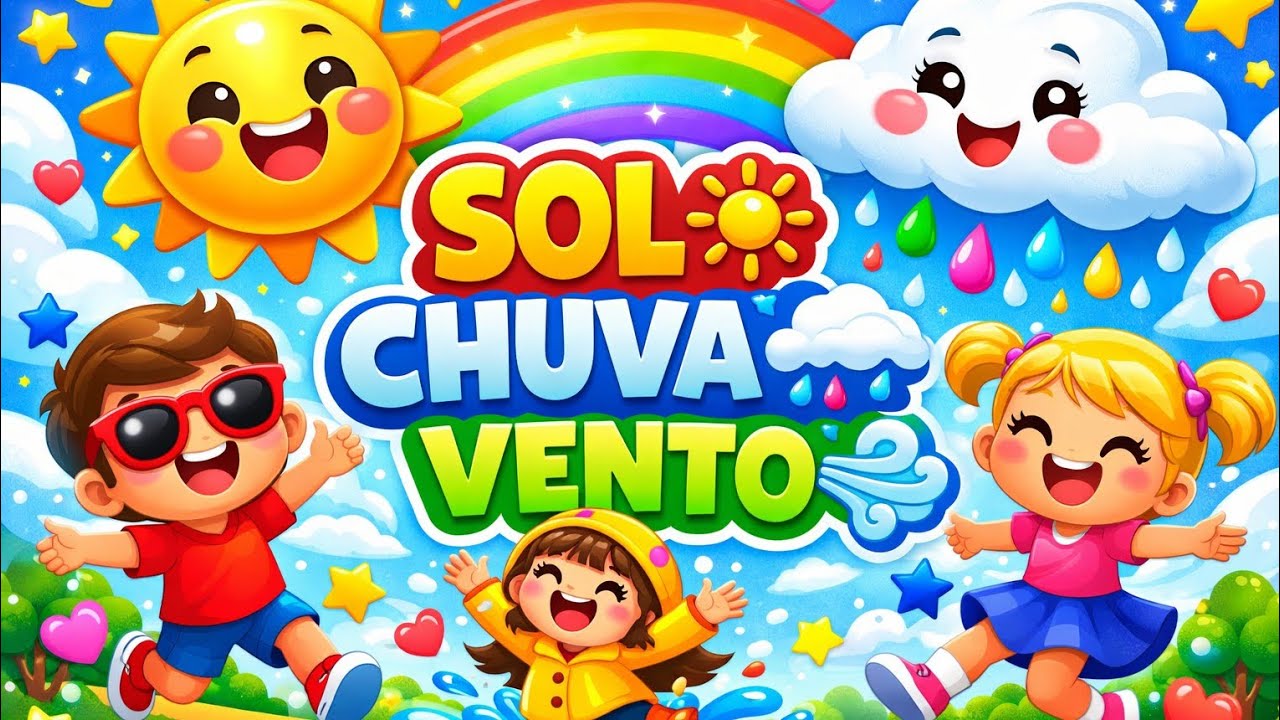 SOL, CHUVA E VENTO – Música Infantil Divertida e Educativa! 🌈