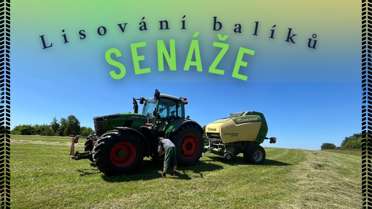Lisování senáže s Fendt Vario 728 a Krone Comprima V 150 Xc Plus