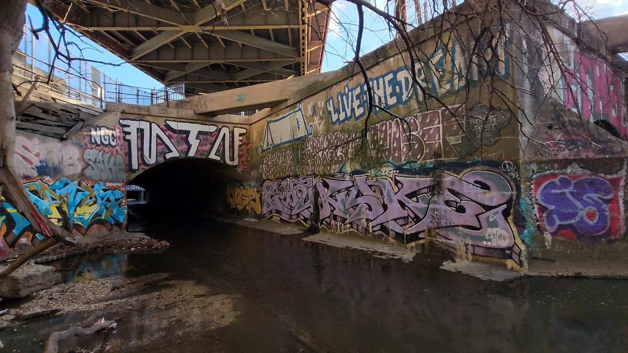 Jones Falls Tunnels Under the Amtrak Rail Line
