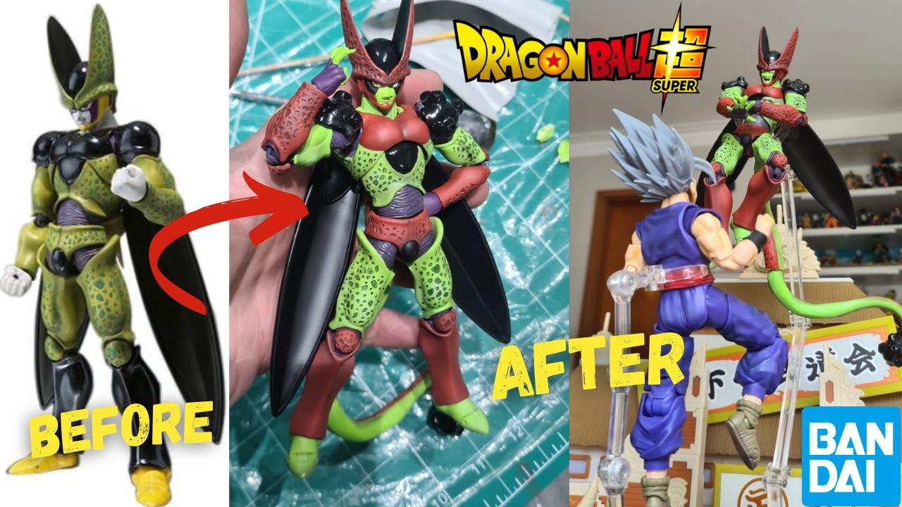 Perfect Cell Max SH FIGUARTS custom bandai - How you can make one