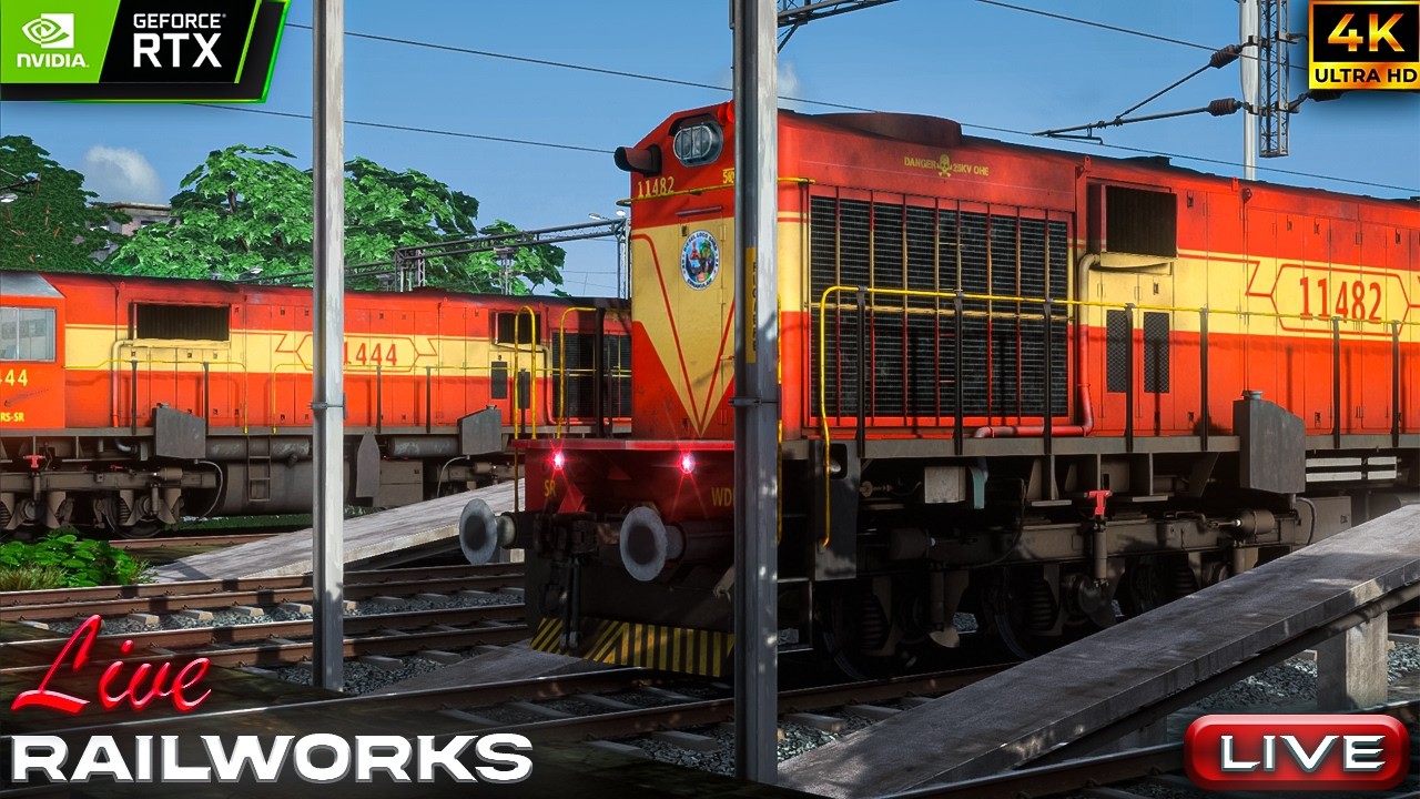 Shunting duty of Amrit Bharat Express LIVE RAILWORKS.... #railworks #live