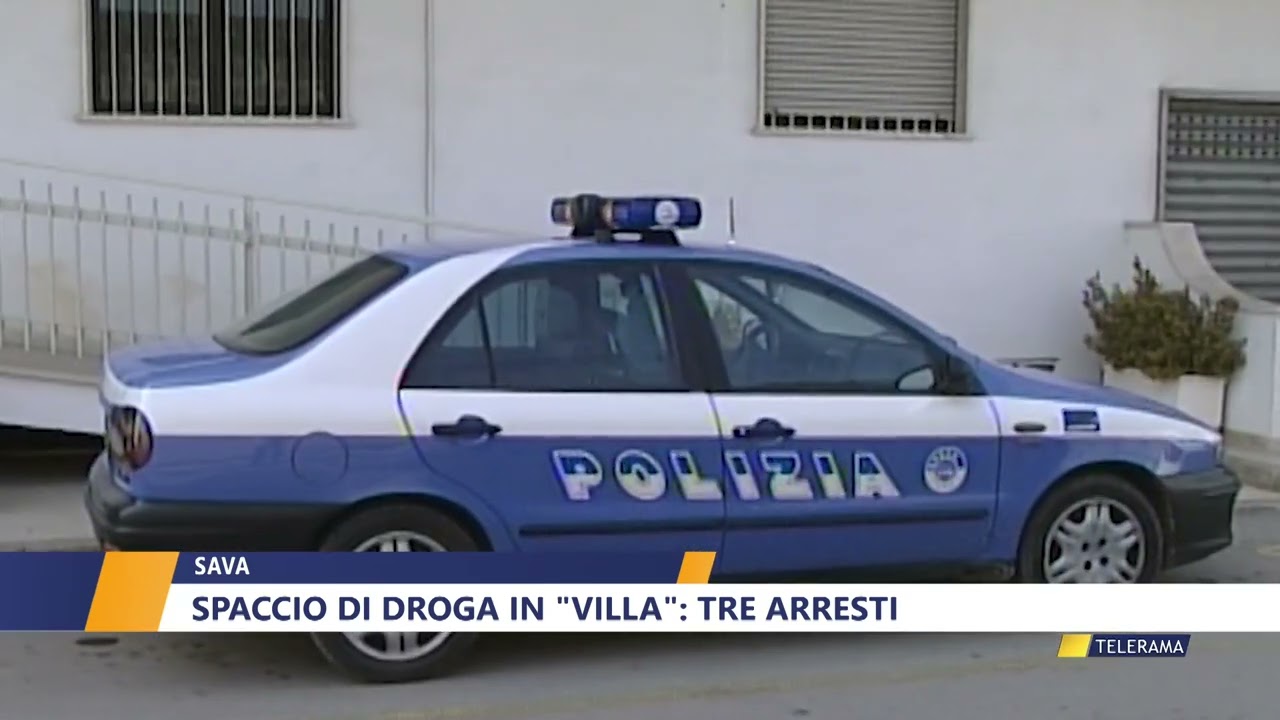 Sava. Spaccio di droga in 