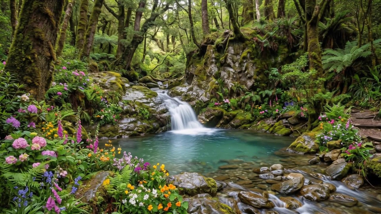 Calming Piano & Water Sounds 🌷 Relaxation for Sleep, Healing & Inner Peace,Water Relax 5