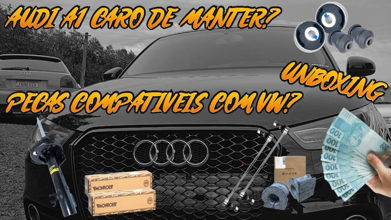 MANUTENÇÃO DO AUDI A1 É CARA? UNBOXING DE PEÇAS E NOVIDADES DO PROJETO 🔥🚀