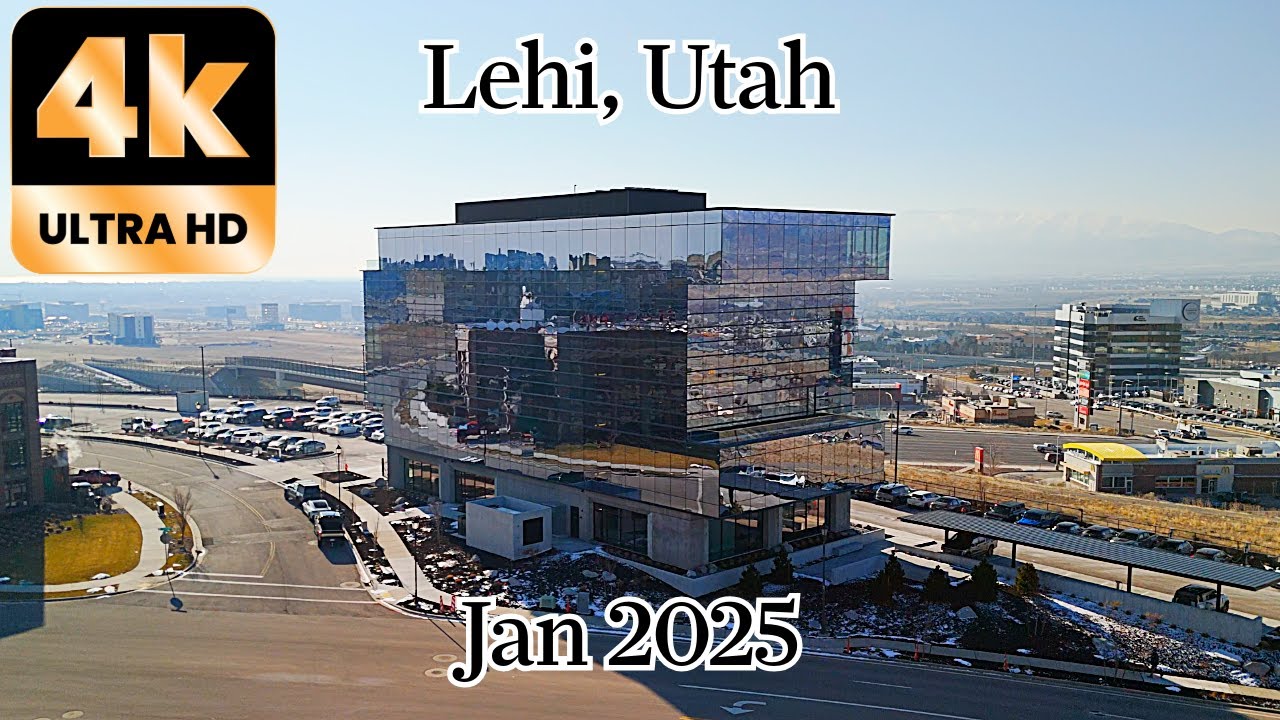 Lehi, Utah in 4K Drone | Adobe Campus, Porsche, Cabela&rsquo;s & Traverse Mountain Aerial Tour