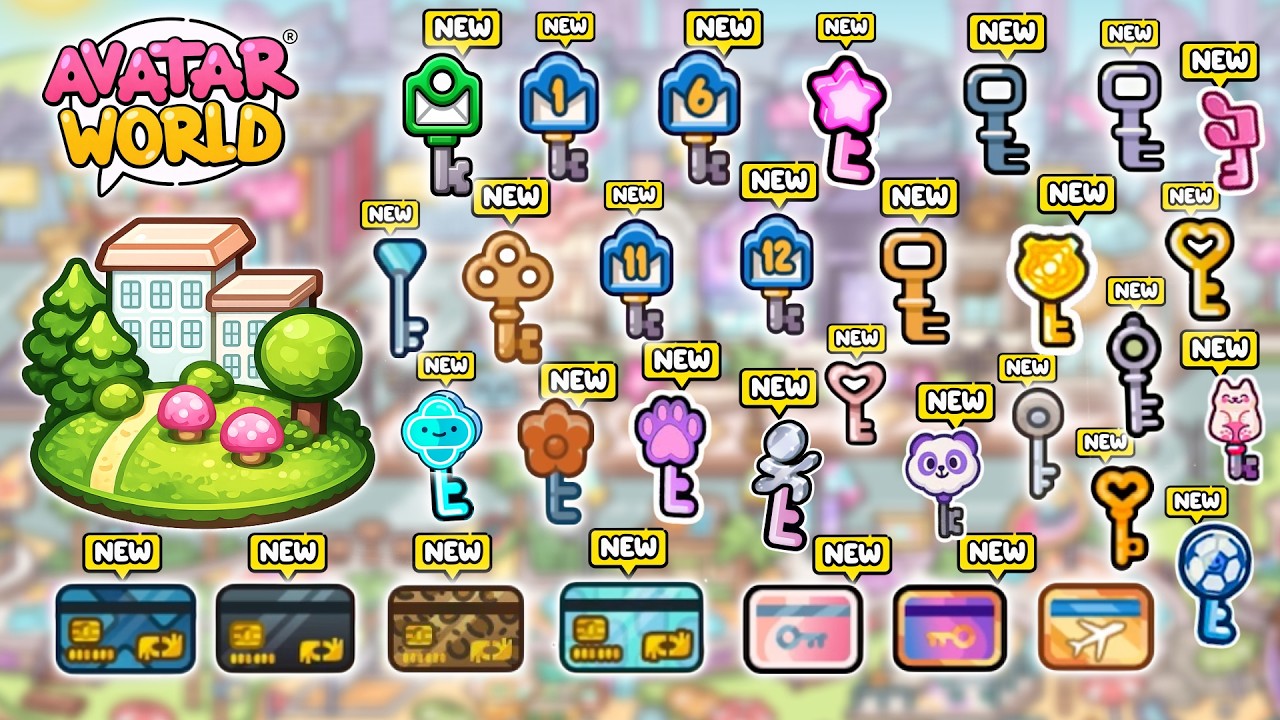 NEW!  ✅ ALL CITY LIFE KEYS SECRETS IN AVATAR WORLD 🌎 PAZU
