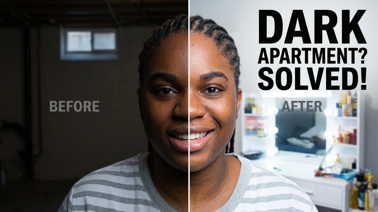 Basement Apartment Essentials:How I brighten my Dark Rental for Better Content 