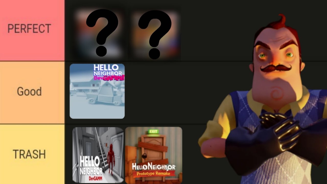 Ranking hello neighbor fan games!(Part: 1)