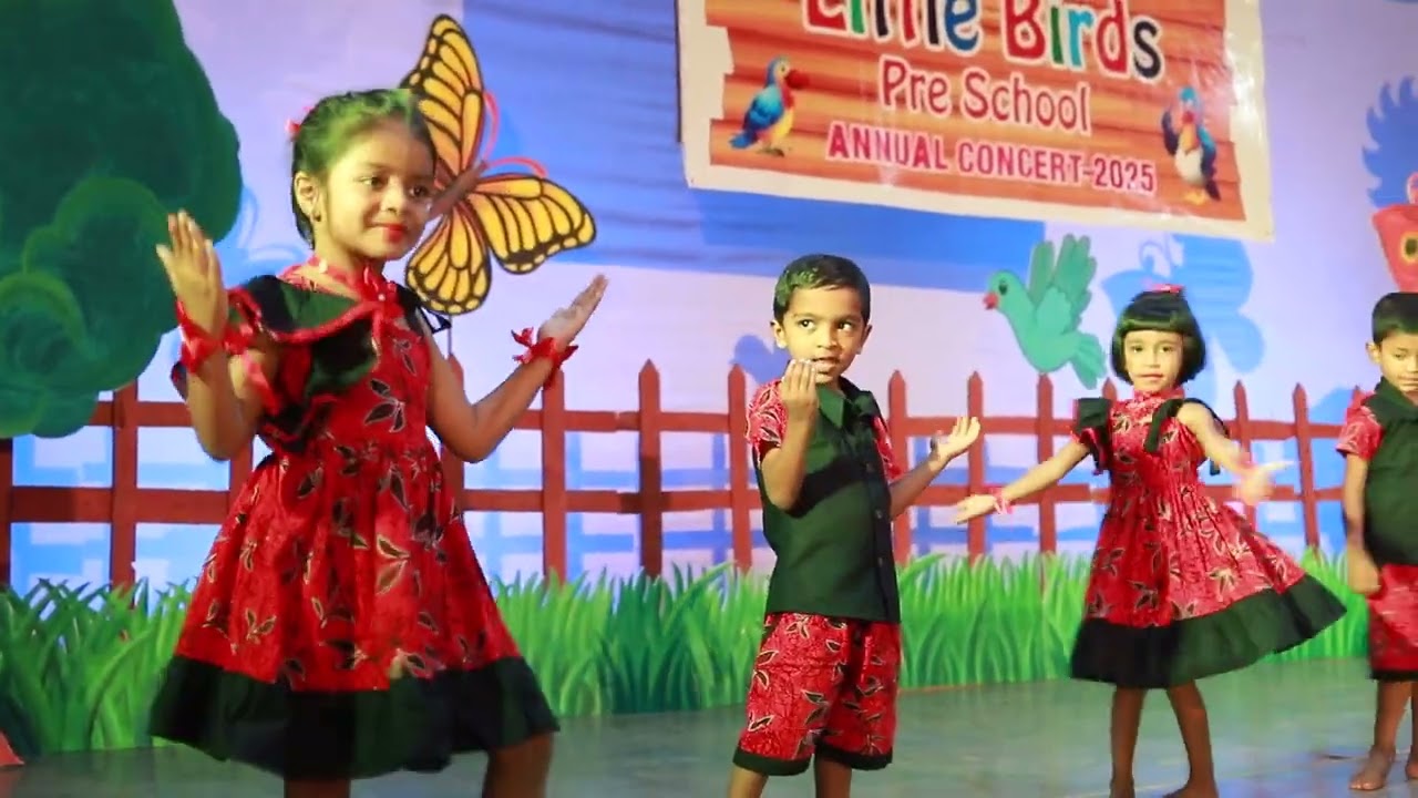 🌝රෑට පේන කිරි හාවා... 🐰🐇   - Annual consert - Little Birds preschool  Bulathsinhala 