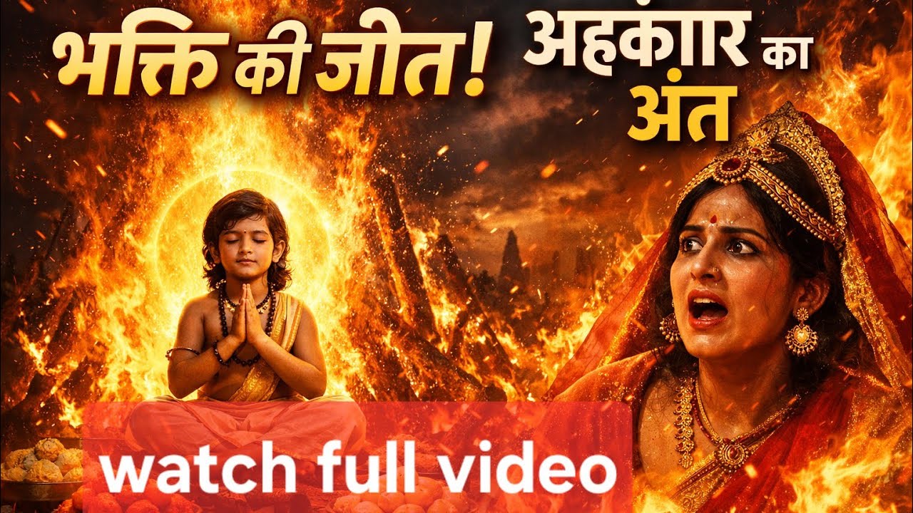 होलिका दहन की सम्पूर्ण कथा | प्रह्लाद की भक्ति और अहंकार का अंत@Divine-story-g1b #viral #bhakti