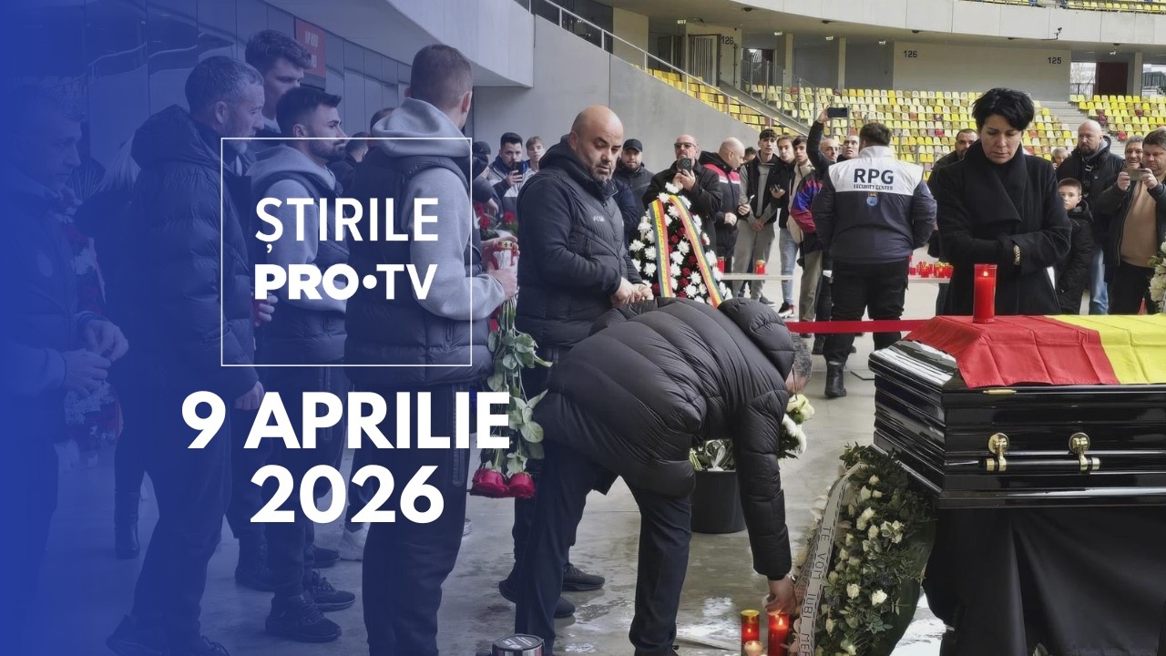 Știrile PRO TV - 9 Aprilie 2026 | Omagii emoționante pentru Mircea Lucescu