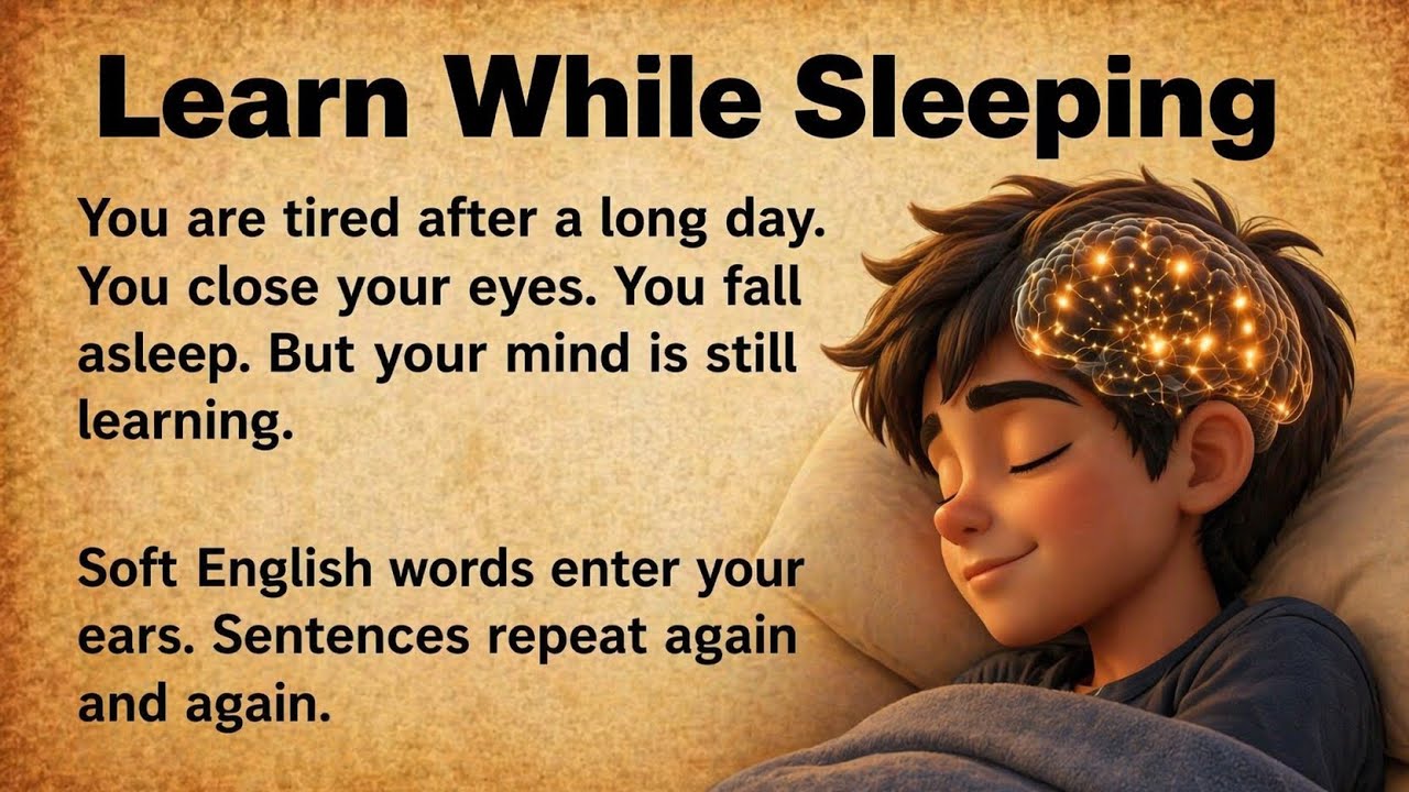 How to Learn English in Your Sleep || Improve Your English While Sleeping
