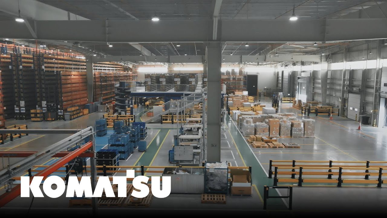 Komatsu parts warehouse tour