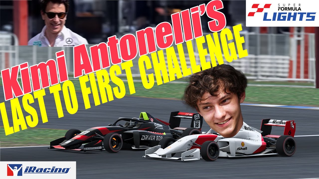 Kimi Antonelli's LAST TO FIRST CHALLENGE! - Mercedes F1 Driver -iRacing - Super Formula Lights