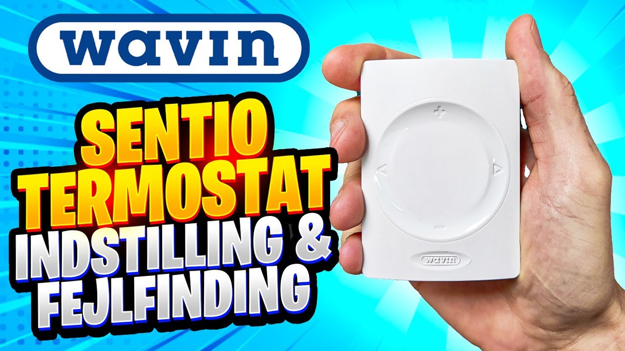 Wavin Sentio termostat: Kodning & avancerede indstillinger