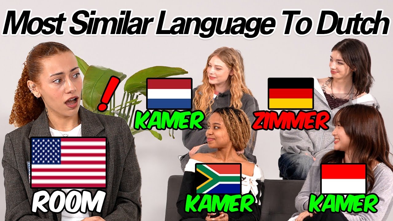 American Was Shocked by Word Differences Between 5 Countries!! Which Language is Closest to Dutch?