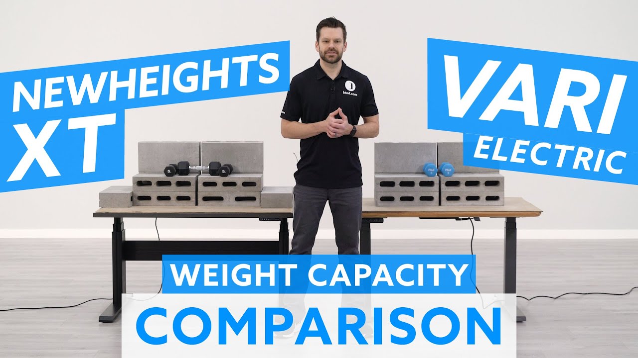 NewHeights XT vs. Vari Electric Standing Desk Weight Capacity Comparison