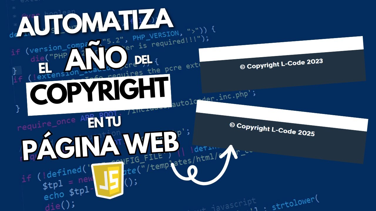 ✅ AUTOMATIZA el COPYRIGHT del FOOTER con JS 💻🔥