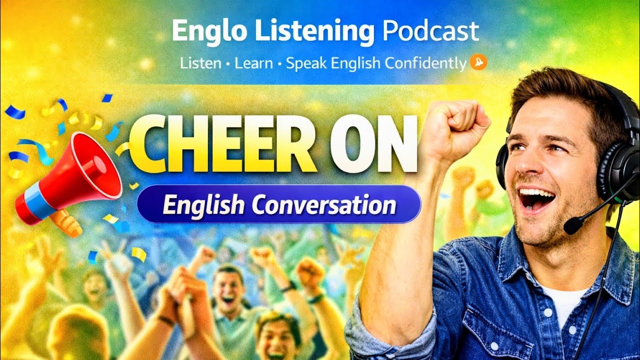 Learn English Phrasal Verb | CHEER ON | Listening Podcast Conversation