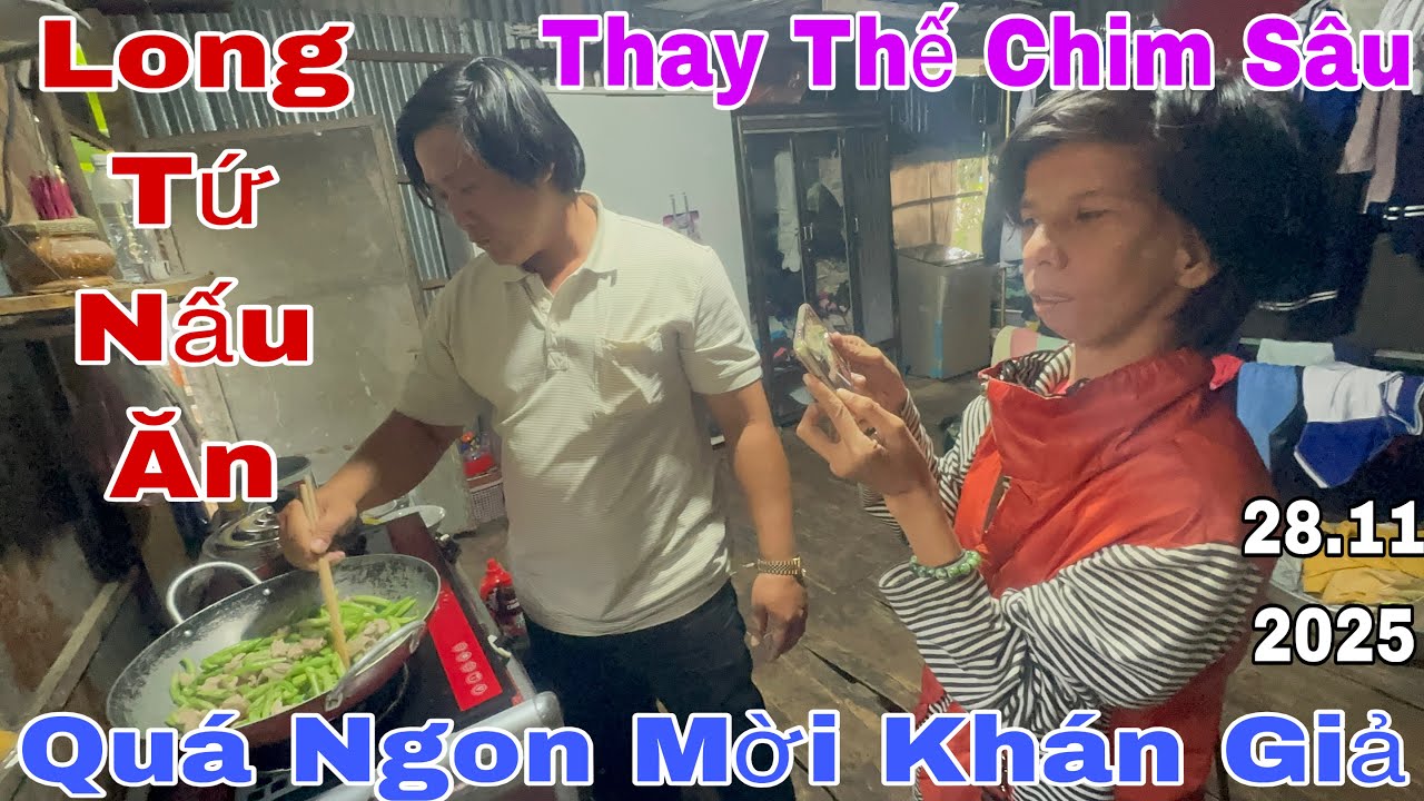 Long Tứ Thay Chim Sâu Nấu Món Ngon Mời Khán Giả #tintuc #mientay #phimhay #thinhhanh #giaitri 
