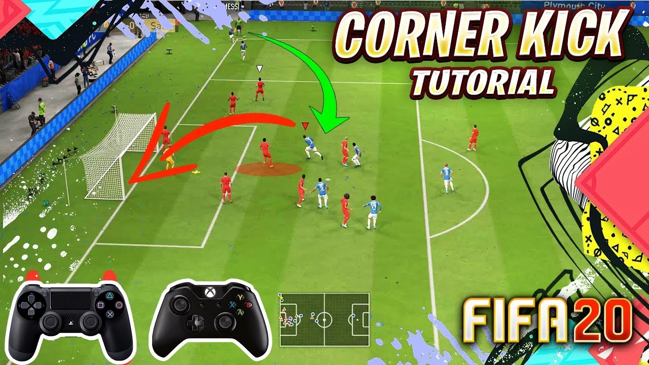 FIFA 20 CORNER KICK TUTORIAL - HOW TO SCORE GOALS FROM CORNER KICKS - TIPS & TRICKS