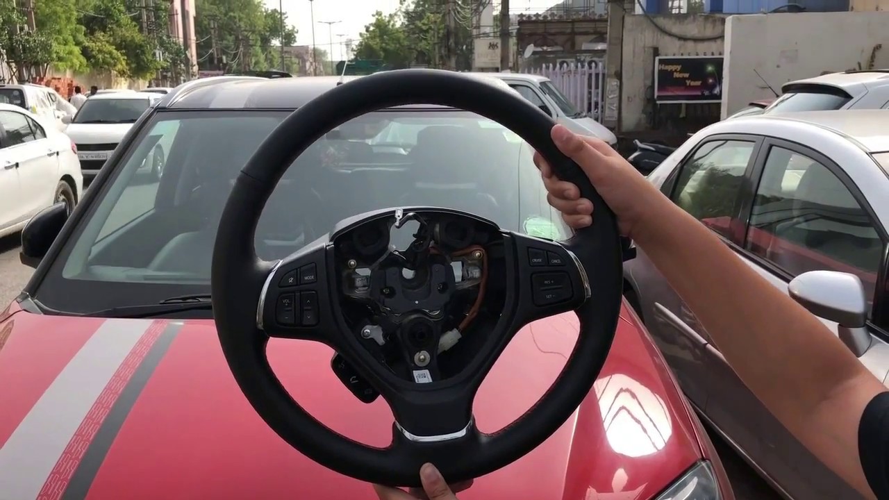 Leather Steering Wheel Cover - Brezza