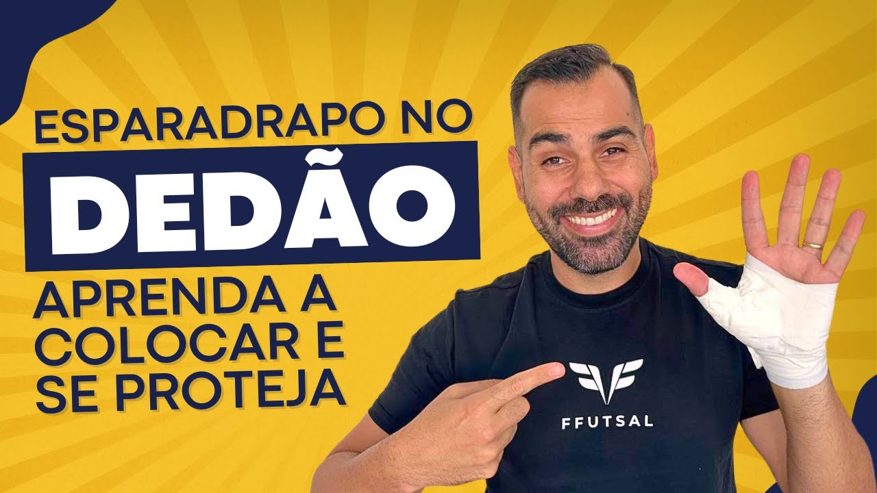 Como colocar ESPARADRAPO no dedão - Dicas para goleiros #futsal #futebol #goleiro