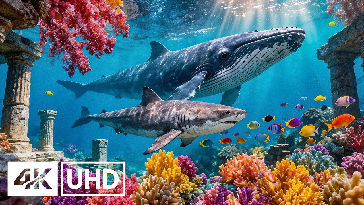 🌊 4K Ocean Serenity 🐠 Relaxing Underwater World for Deep Sleep