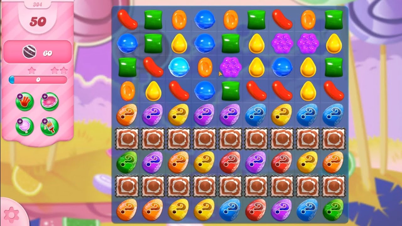 Candy Crush Saga Level 304 NO BOOSTERS