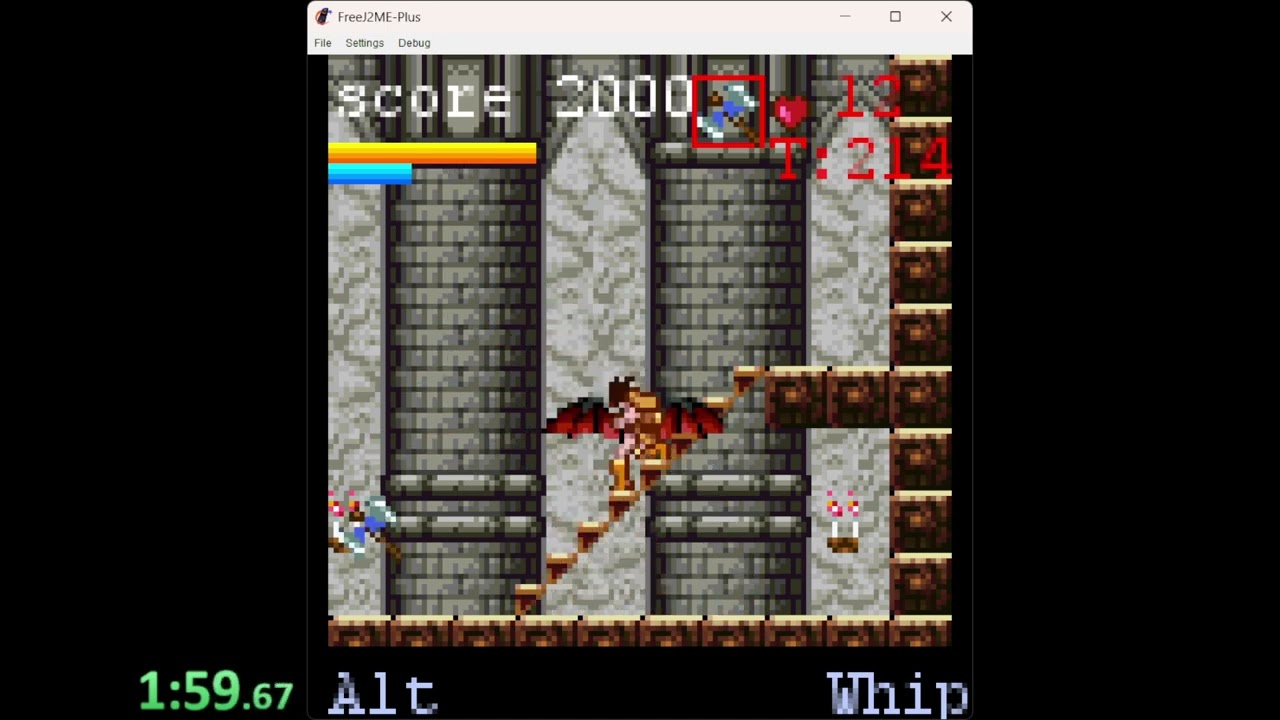 Castlevania: Part 1 (J2ME, Low-End) in 4:22 RTA