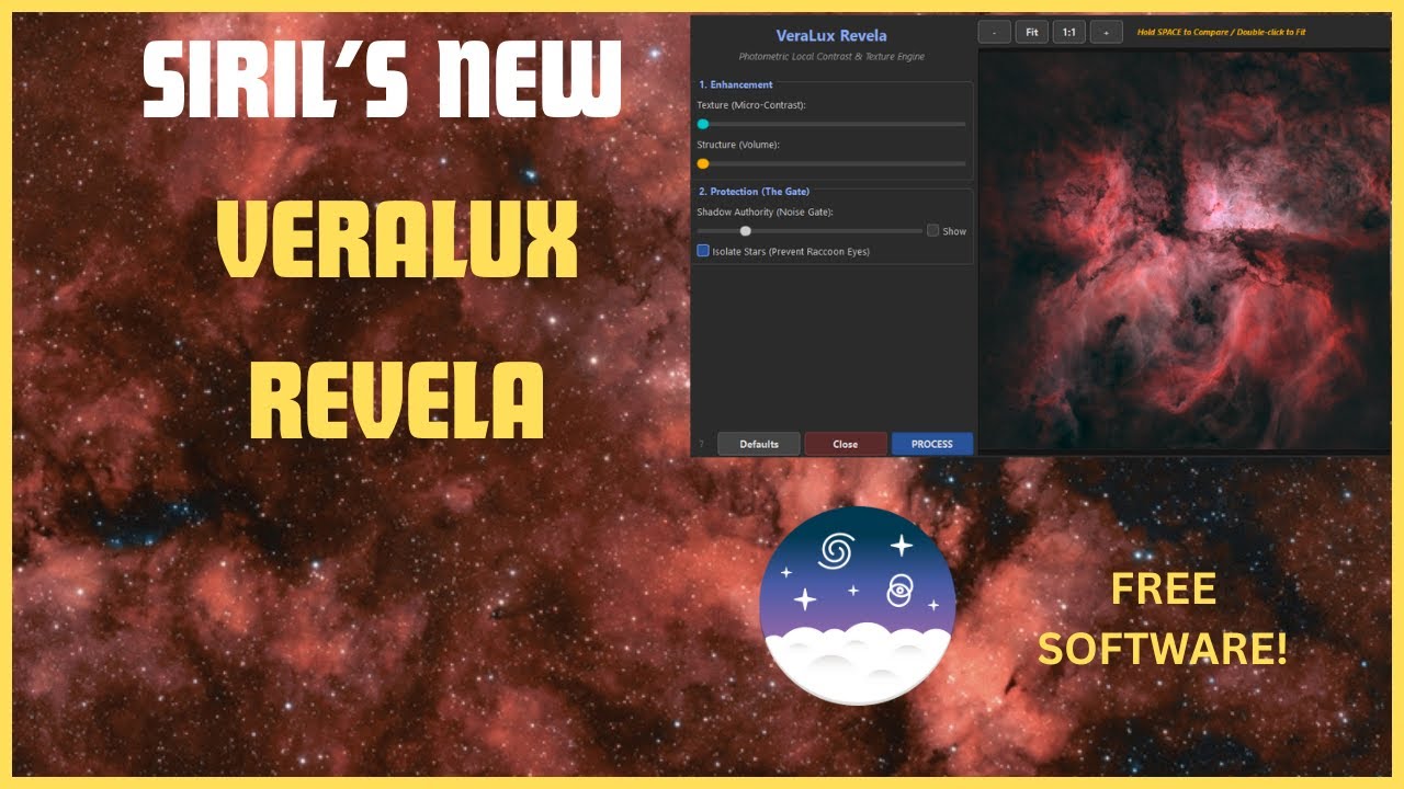 Представляем: Veralux Revela для Siril! (Подробности)