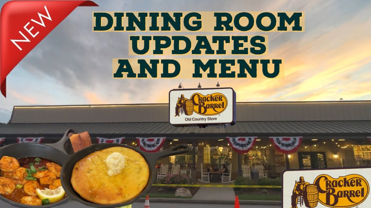 CRACKER BARREL | Маунт-Джульет, Теннесси | Новая концепция обеденного зала и меню