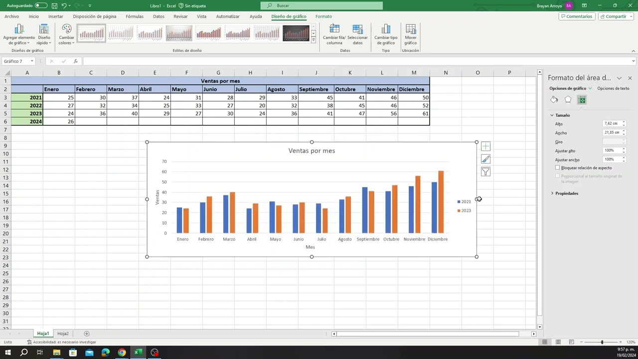 Cómo Hacer un Grafico de Barras en Excel con Diferentes Series de Datos