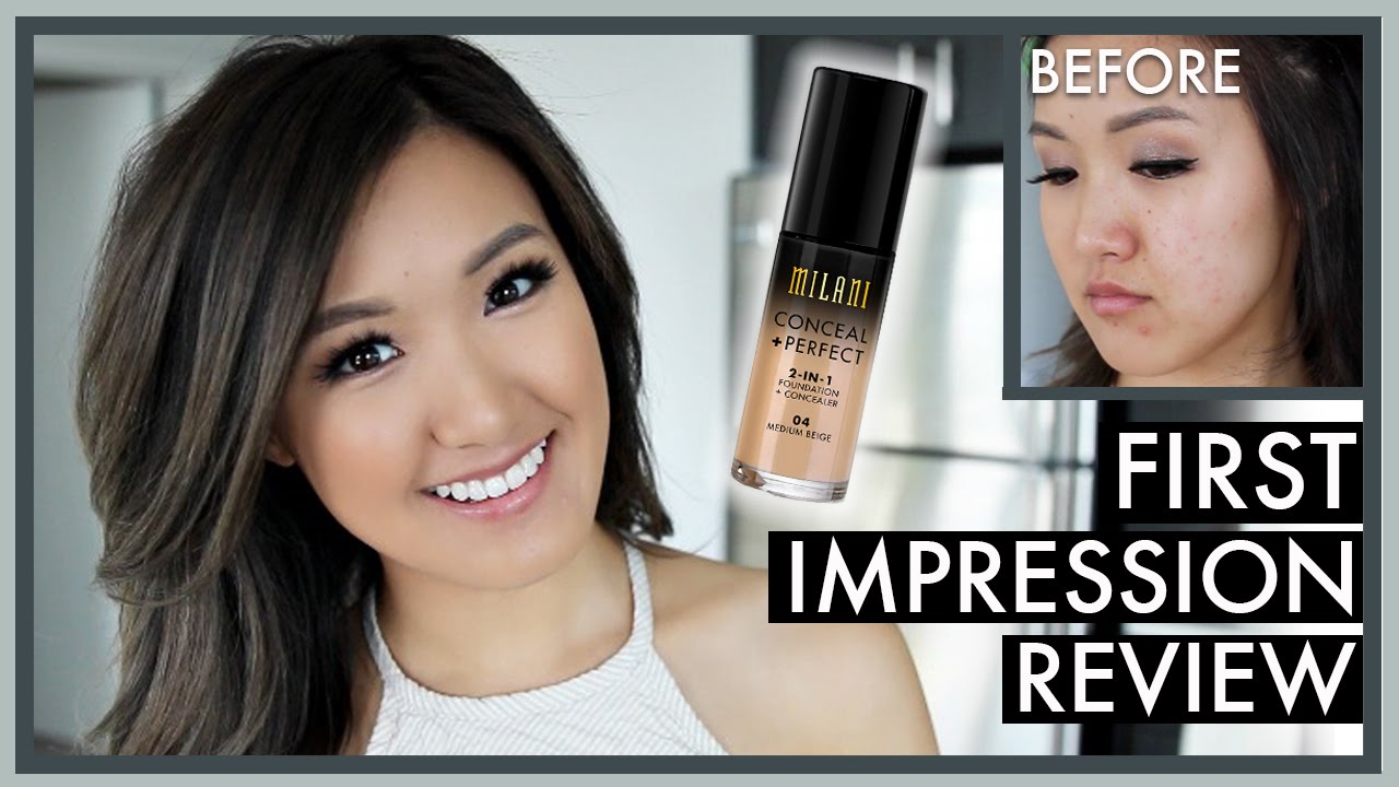 Milani Conceal + Perfect 2-in-1 Foundation | Обзор первого впечатления | ilikeweylie