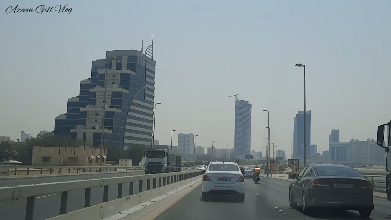 Bahrain ROAD DRIVE MUHARRAQ TO DIPLOMATIC AREA #BAHRAIN #MUHARRAQ