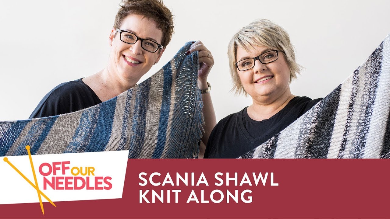 SCANIA SHAWL Winter Knit Along | Off Our Needles Knitting Podcast S3E2