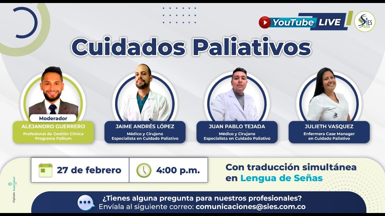 Hablemos de los Cuidados Paliativos - Live SIES Salud IPS
