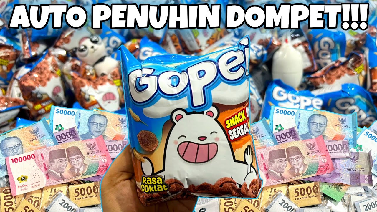 VIRAL!!! HADIAH UANGNYA BIKIN PENUH DOMPET!!! UNBOXING SNACK GOPEI BERHADIAH